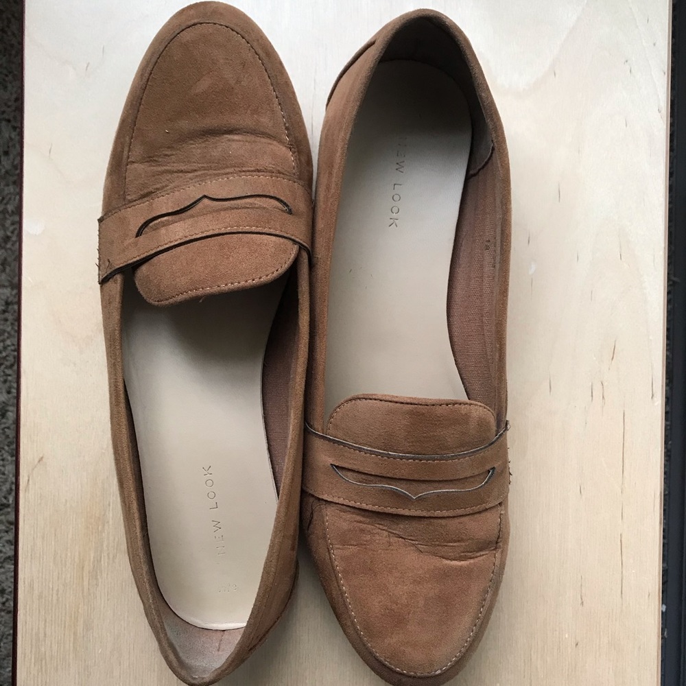 Brown Suede Loafers